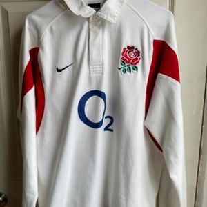 Vintage Nike England Rugby Polo Shirt